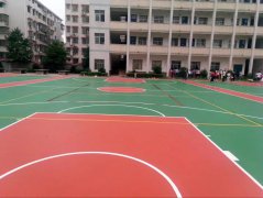 湖北省某小學(xué)硅pu球場(chǎng)完工